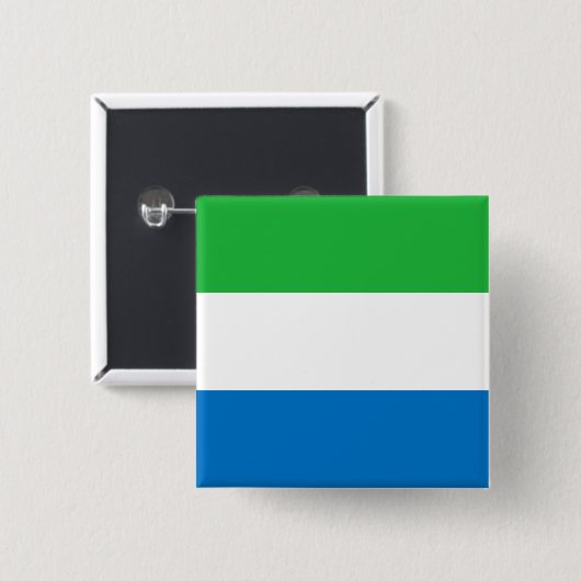 Flagge Sierra Leones Button (Vorne & Hinten)