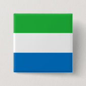 Flagge Sierra Leones Button (Vorderseite)