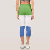 Flagge Sierra Leones Capri Leggings (Rückseite)