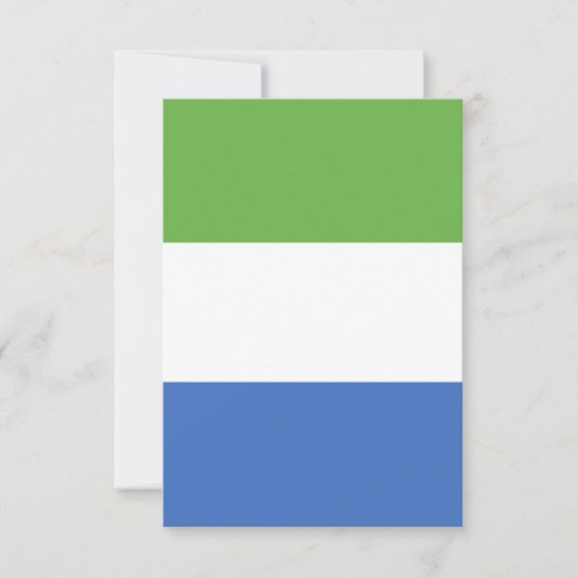 Flagge Sierra Leones Dankeskarte (Vorderseite)