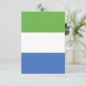 Flagge Sierra Leones Dankeskarte (Stehend Vorderseite)
