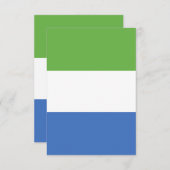 Flagge Sierra Leones Dankeskarte (Vorne/Hinten)