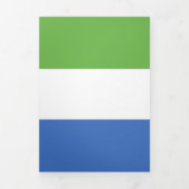 Flagge Sierra Leones Dreifach Gefaltete Karte (Cover)