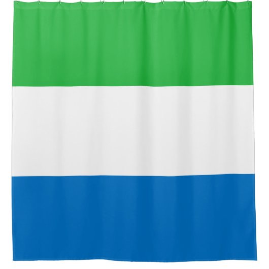 Flagge Sierra Leones Duschvorhang (Vorderseite)