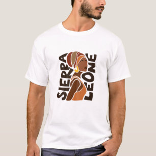 Flagge Sierra Leones Ethnisches afrikanisches Erbe T-Shirt