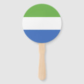 Flagge Sierra Leones Fächer (Rückseite)
