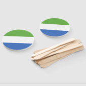 Flagge Sierra Leones Fächer (Non-assembled)