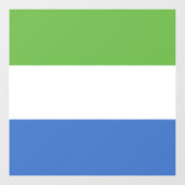 Flagge Sierra Leones Fensteraufkleber (Blatt)