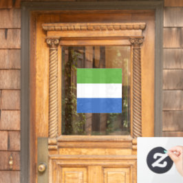 Flagge Sierra Leones Fensteraufkleber