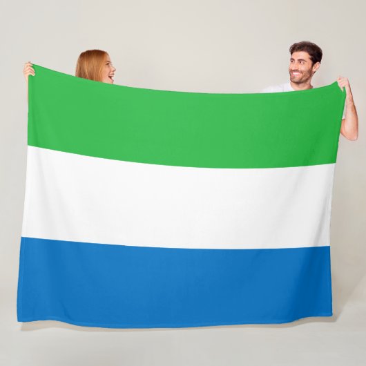 Flagge Sierra Leones Fleecedecke (Beispiel)