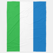 Flagge Sierra Leones Fleecedecke (Vorderseite)