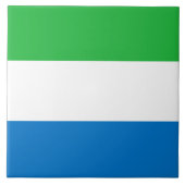 Flagge Sierra Leones Fliese (Vorderseite)