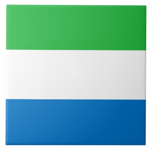 Flagge Sierra Leones Fliese (Vorderseite)