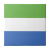 Flagge Sierra Leones Fliese (Vorderseite)