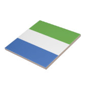 Flagge Sierra Leones Fliese (Seite)