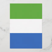 Flagge Sierra Leones Folieneinladung (Vorderseite)