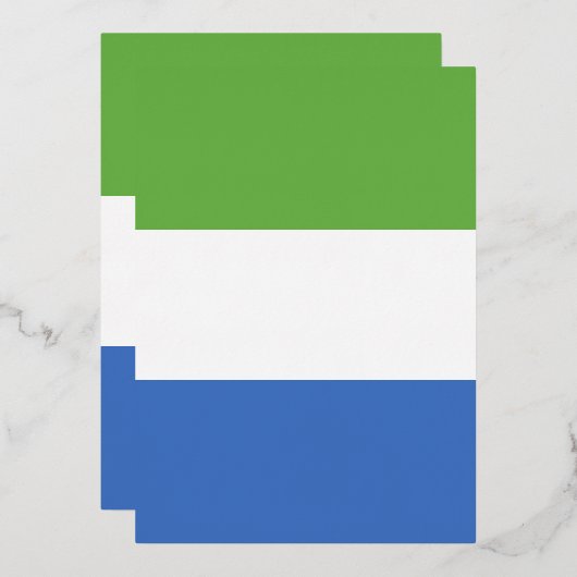 Flagge Sierra Leones Folieneinladung (Vorderseite/Rückseite)