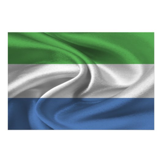 Flagge Sierra Leones Fotodruck (Vorne)