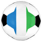 Flagge Sierra Leones Fußball (Gedreht)