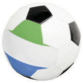 Flagge Sierra Leones Fußball (Dreiviertel)
