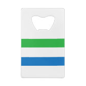 Flagge Sierra Leones Geldbeutel Flaschenöffner (Rückseite)