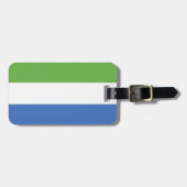 Flagge Sierra Leones Gepäckanhänger (Vorderseite horizontal)