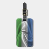 Flagge Sierra Leones Gepäckanhänger (Vorderseite vertikal)