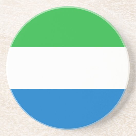 Flagge Sierra Leones Getränkeuntersetzer (Vorne)