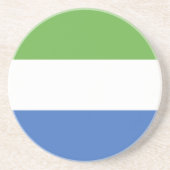 Flagge Sierra Leones Getränkeuntersetzer (Vorne)