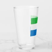 Flagge Sierra Leones Glas (Rechts)