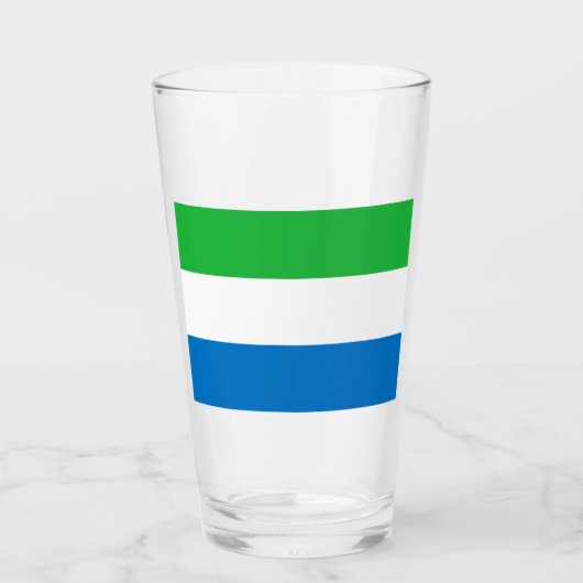 Flagge Sierra Leones Glas (Vorderseite)