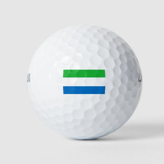 Flagge Sierra Leones Golfball (Vorderseite)