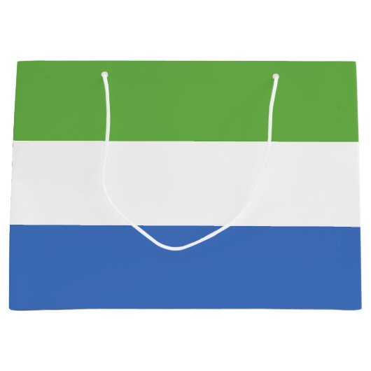 Flagge Sierra Leones Große Geschenktüte (Vorderseite)