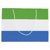 Flagge Sierra Leones Große Geschenktüte (Rückseite)