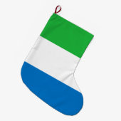 Flagge Sierra Leones Großer Weihnachtsstrumpf (Vorderansicht (hängend))