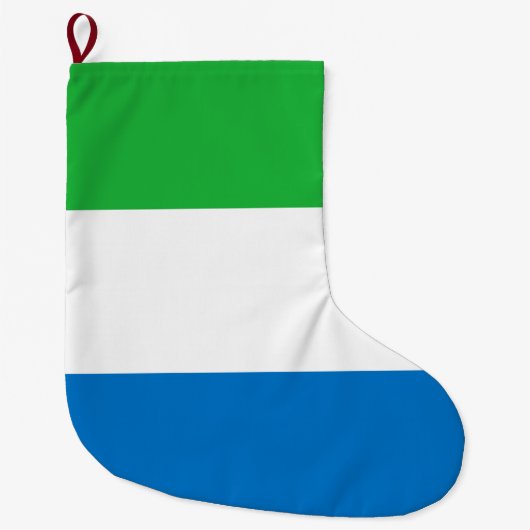 Flagge Sierra Leones Großer Weihnachtsstrumpf (Vorderseite)