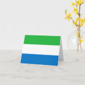 Flagge Sierra Leones Karte (Gelbe Blume)