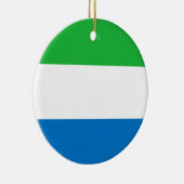 Flagge Sierra Leones Keramik Ornament (Rechts)