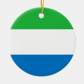 Flagge Sierra Leones Keramik Ornament (Vorne)