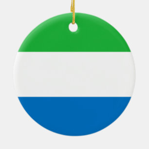 Flagge Sierra Leones Keramik Ornament