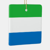 Flagge Sierra Leones Keramikornament (Rechts)