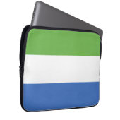 Flagge Sierra Leones Laptopschutzhülle (Vorne Rechts)