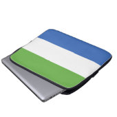 Flagge Sierra Leones Laptopschutzhülle (Vorne Knopf)