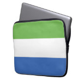 Flagge Sierra Leones Laptopschutzhülle (Vorderseite Links)