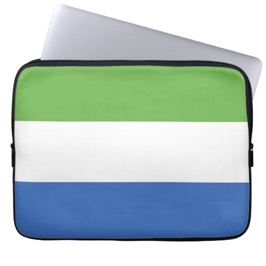 Flagge Sierra Leones Laptopschutzhülle (Vorderseite)