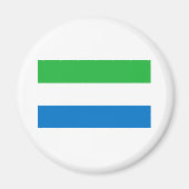 Flagge Sierra Leones Magnet (Vorne)