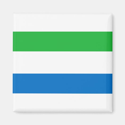 Flagge Sierra Leones Magnet (Vorne)