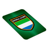 Flagge Sierra Leones Magnet (Rechte Seite)