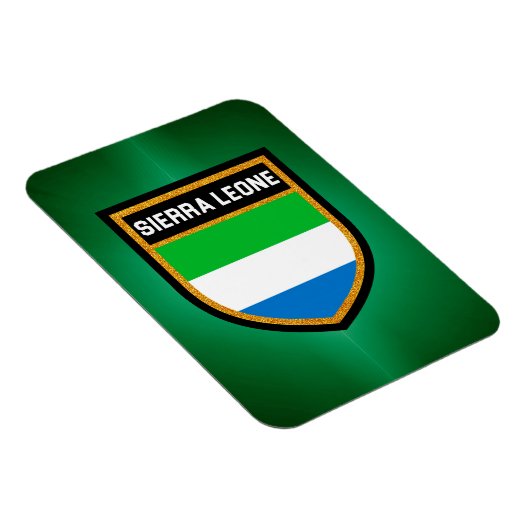 Flagge Sierra Leones Magnet (Rechte Seite)