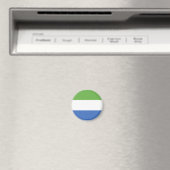 Flagge Sierra Leones Magnet (In Situ (Geschirrspüler))